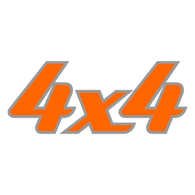 Sticker logo 4X4 ref 12