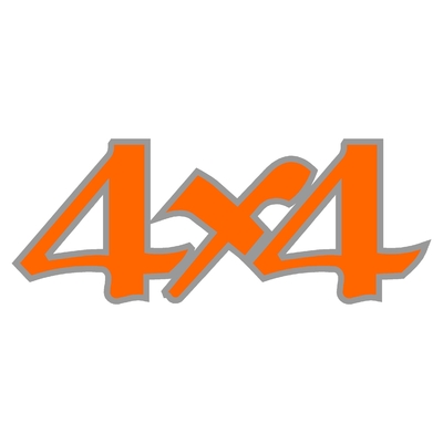 Sticker logo 4X4 ref 28