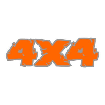 Sticker logo 4X4 ref 40