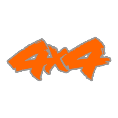 Sticker logo 4X4 ref 48