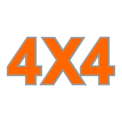 Sticker logo 4X4 ref 56