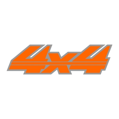 Sticker logo 4X4 ref 60
