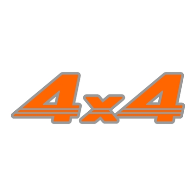 Sticker logo 4X4 ref 64