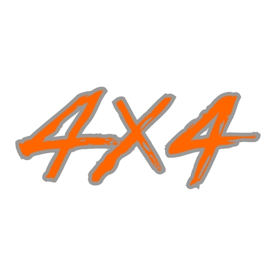 Sticker logo 4X4 ref 72