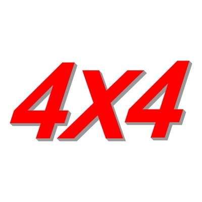 Sticker logo 4X4 ref 7