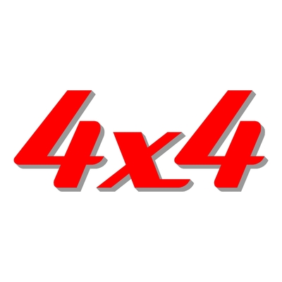 Sticker logo 4X4 ref 11