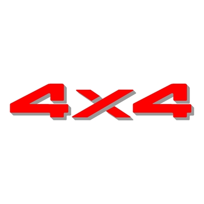 Sticker logo 4X4 ref 15