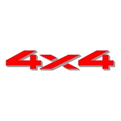 Sticker logo 4X4 ref 19
