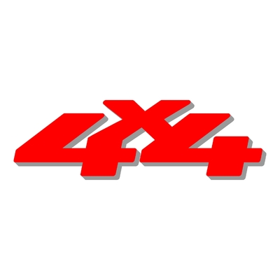 Sticker logo 4X4 ref 36