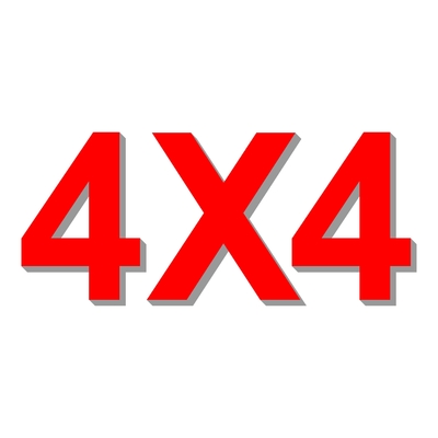 Sticker logo 4X4 ref 55