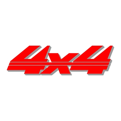 Sticker logo 4X4 ref 59