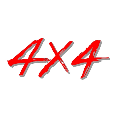 Sticker logo 4X4 ref 71