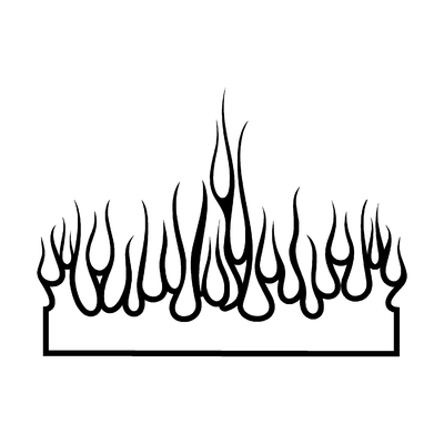 Sticker FLAMMES ref 40b