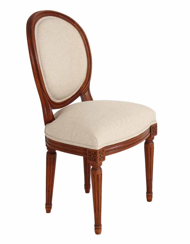 chaise-louis-16-médaillon-français
