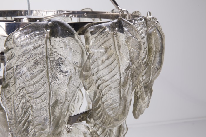 lustre-pampilles-feuilles-verre