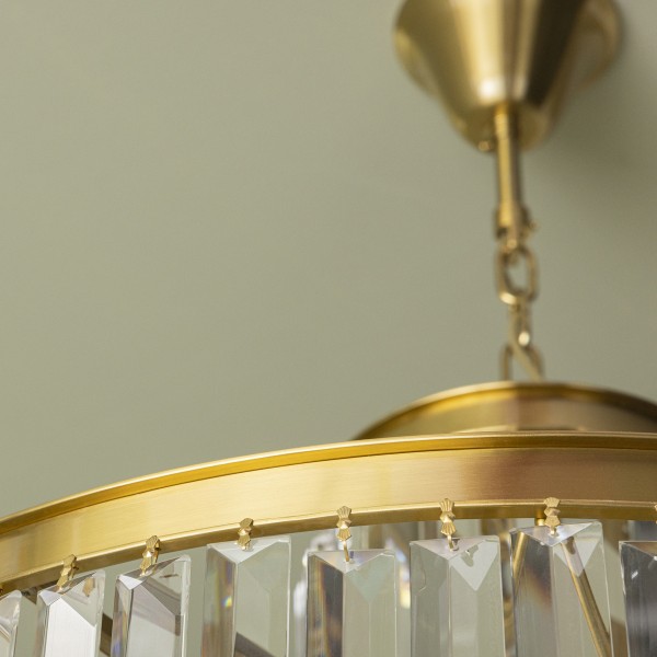 lustre-contemporain-métal-doré-chic