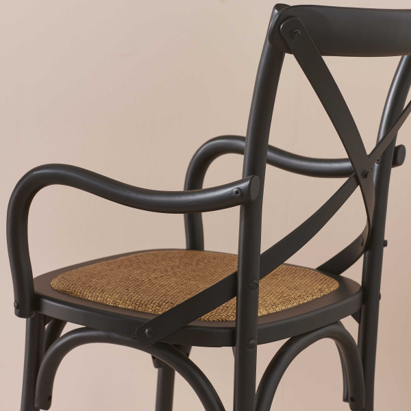 fauteuil-de-table-bistrot-noir
