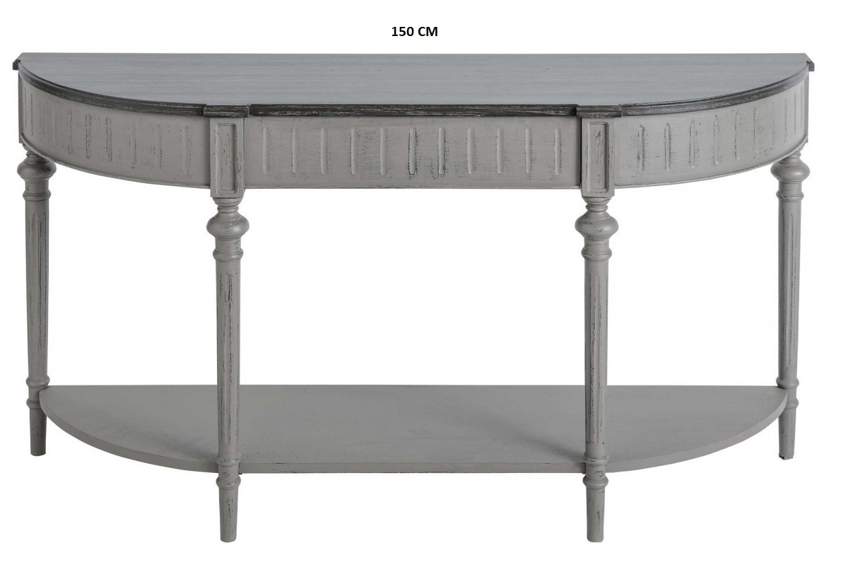 console-ovale-double-plateau-150-cm