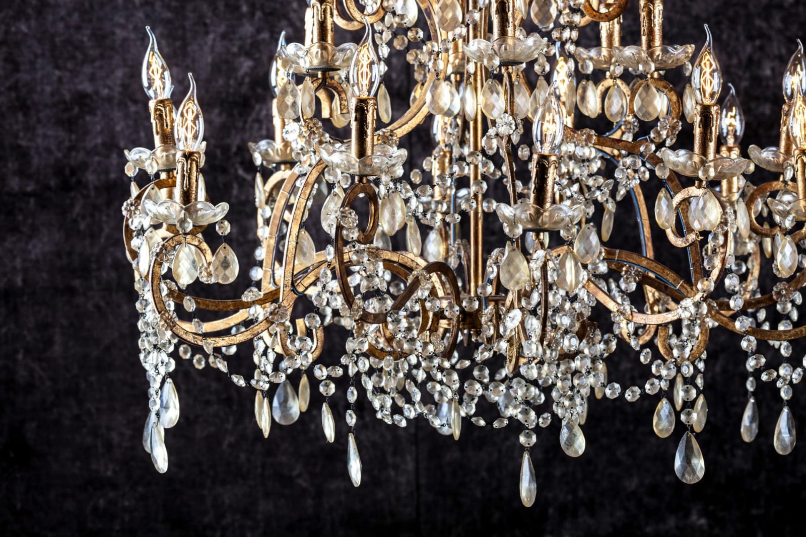 lustre-classique-métal-et-verre