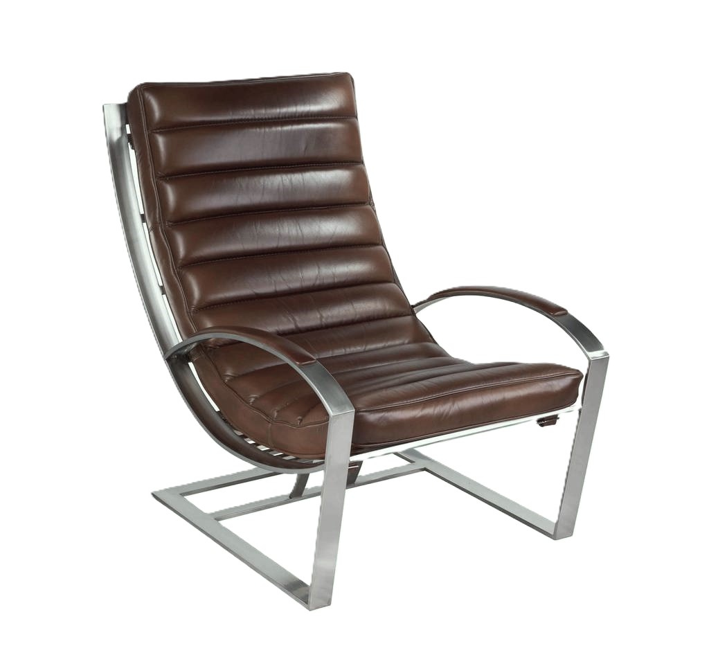 fauteuil-cuir-inox