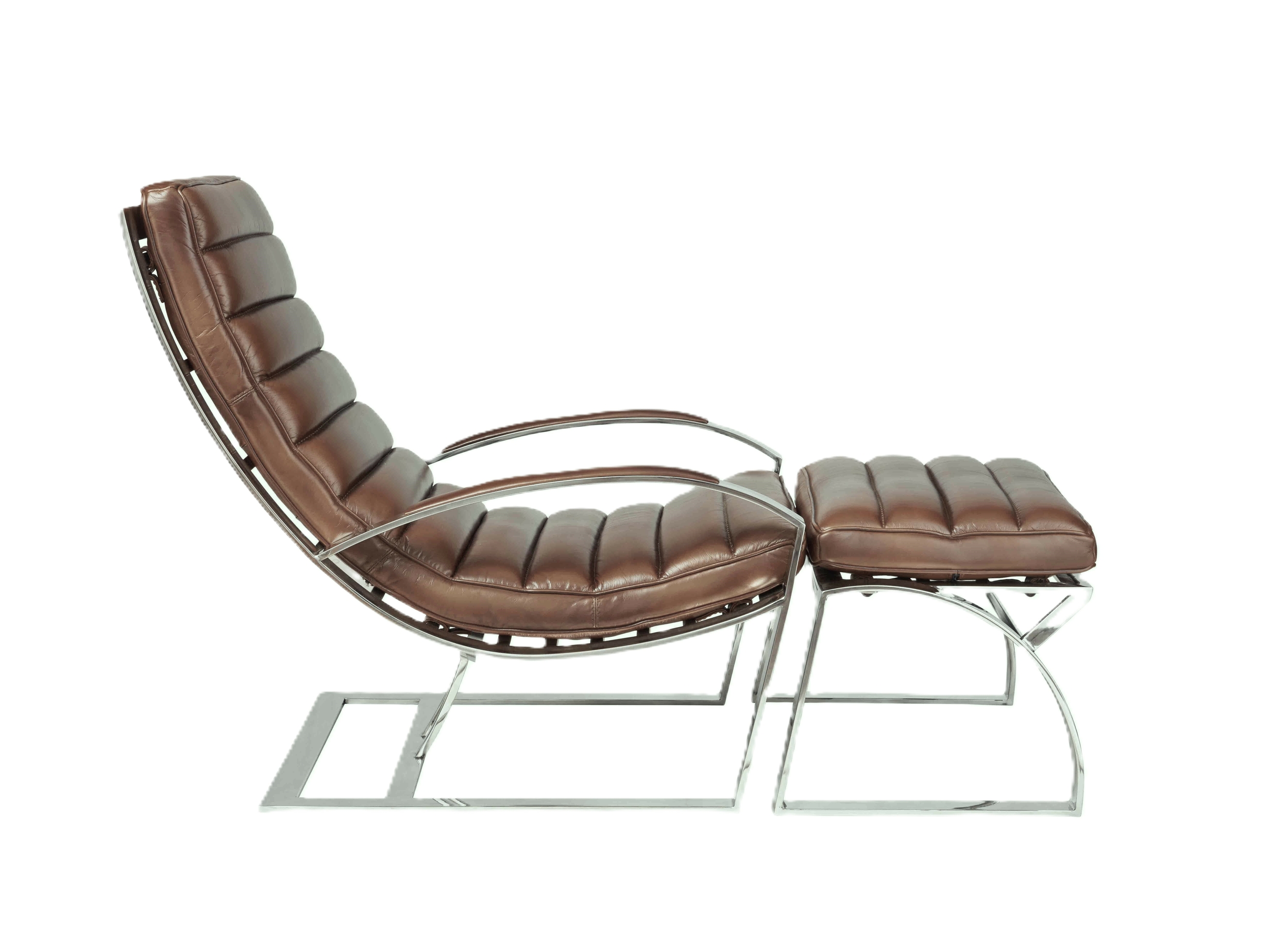 fauteuil-chaise-longue-cuir-inox