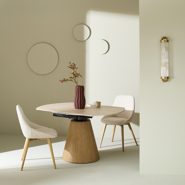 table-a-manger-ronde-ceramique-extensible-lumio
