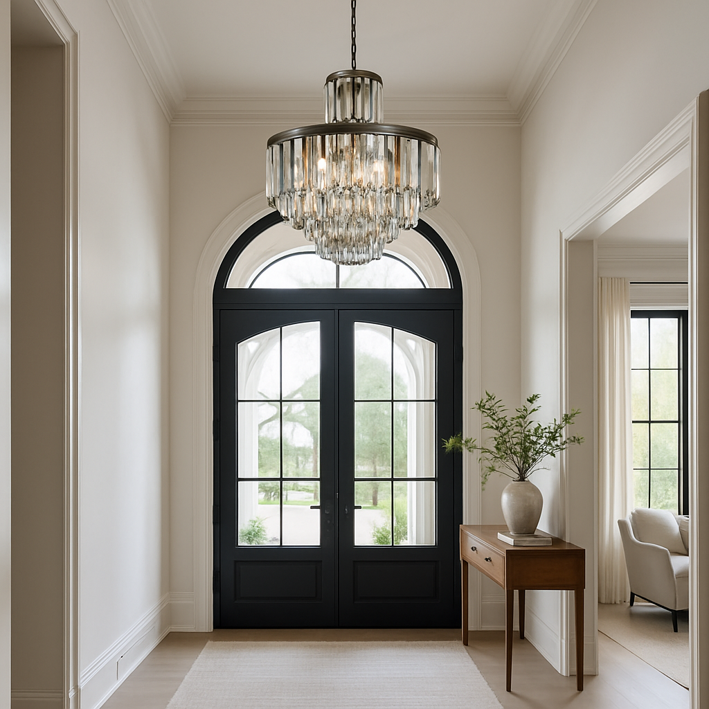 Lustre-pour-plafond-haut-métal-gris-foncé
