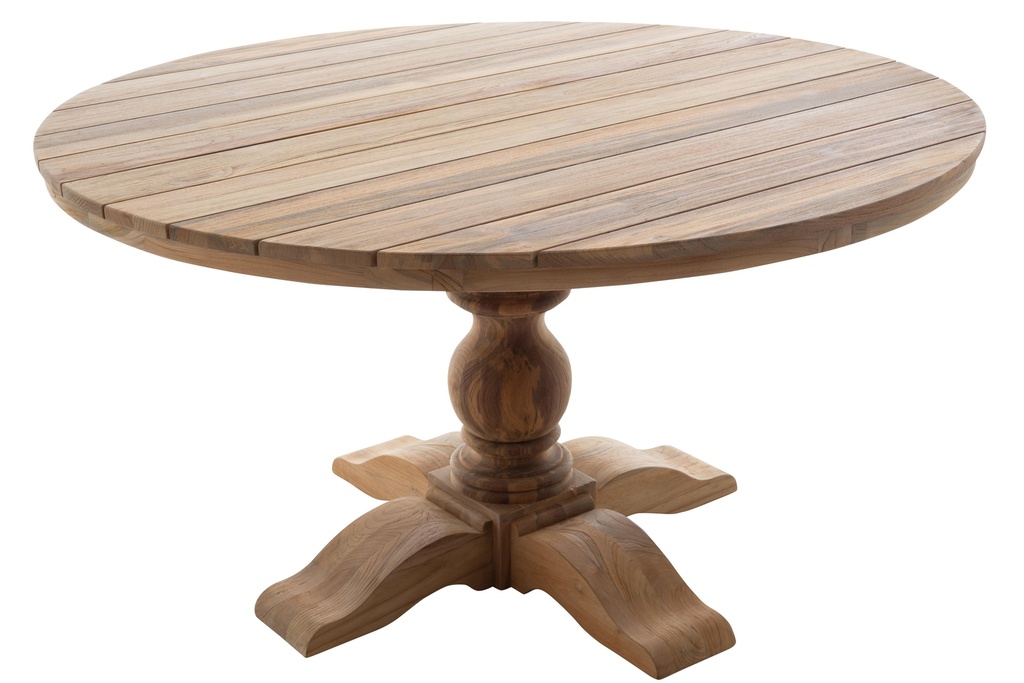 table-exterieur-alister-ronde-teck-naturel-flamant
