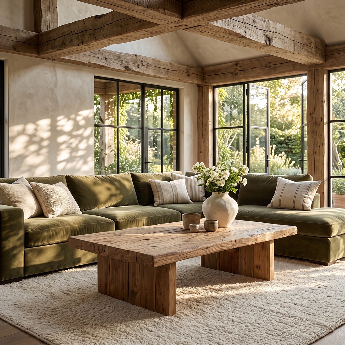 table-bois-brut-salon-haut-de-gamme