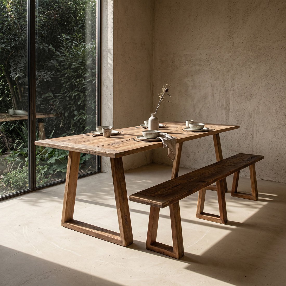 ensemble-table-banc-bois-recycle