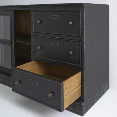 buffet-pin-massif-noir-vieilli-6-tiroirs