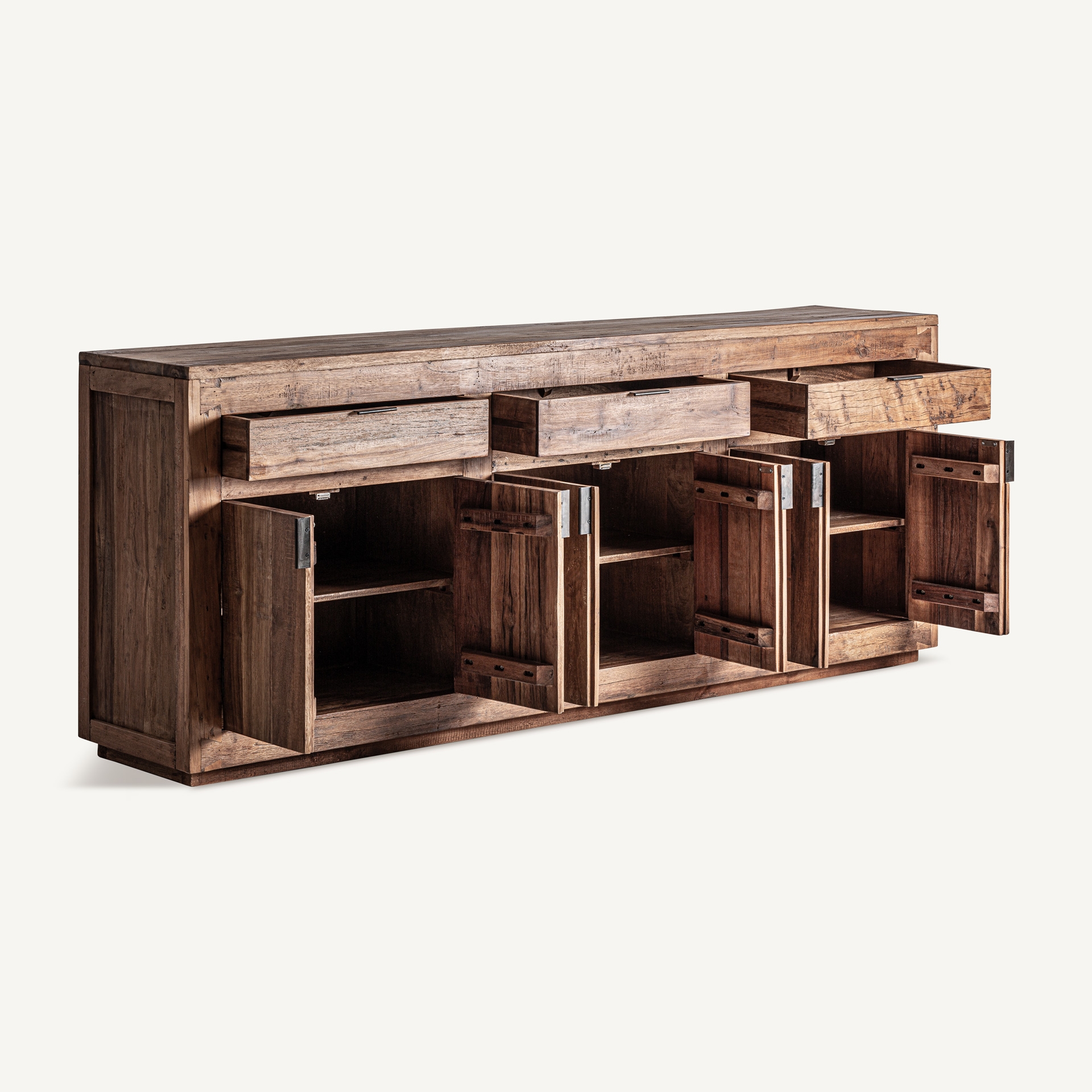 buffet-bois-recupere-4-portes-180-cm