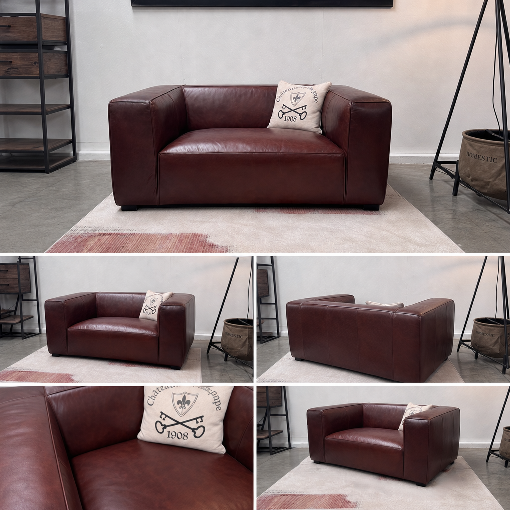 fauteuil-carré-cuir-foncé-vintage