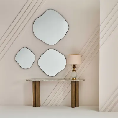 console-buren-bois-massif-marbre-165-cm