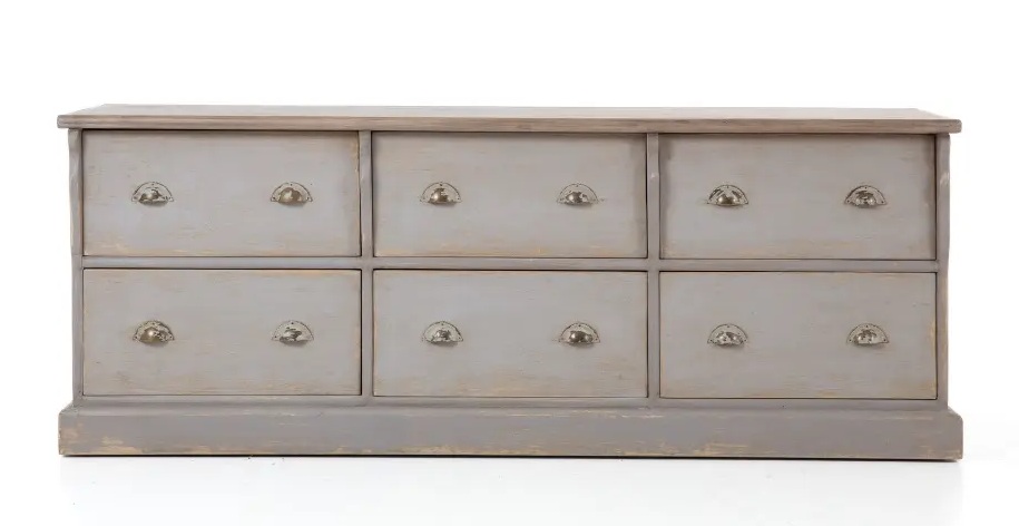 commode-blanc-antique-6-tiroirs-bois-recycle