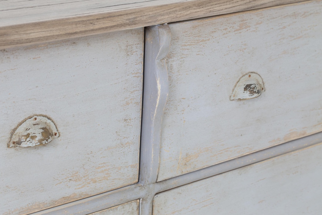 commode-flamant-poignees-demi-lune-metal-vieilli