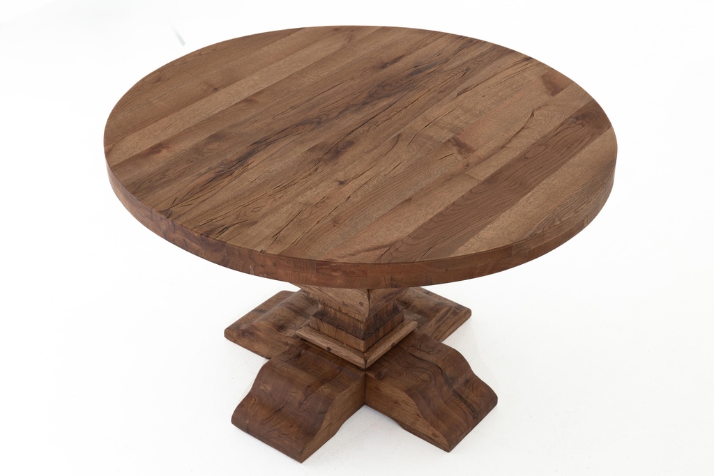 table-a-manger-chene-format-rond-convivial
