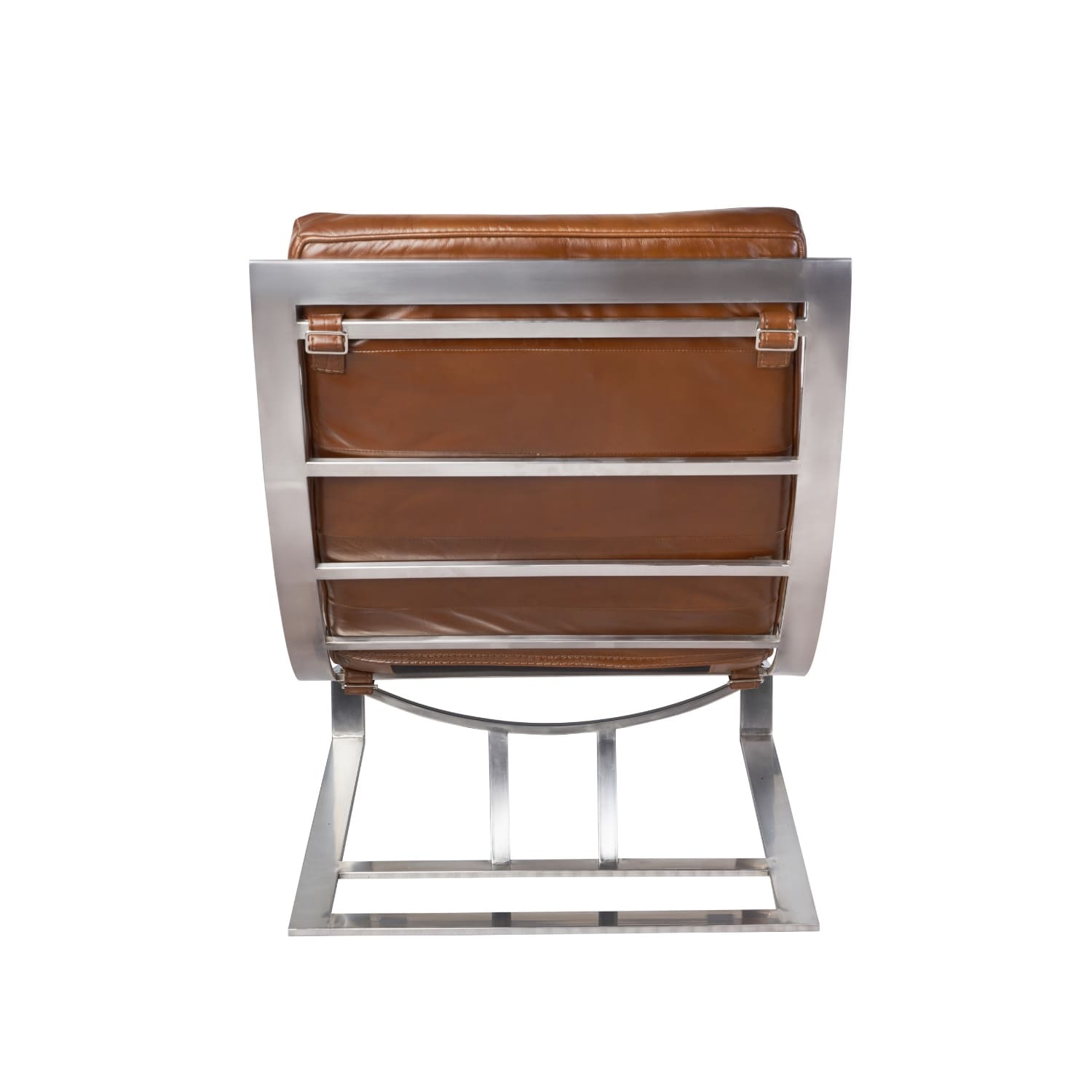 fauteuil-cuir-métal-contemporain