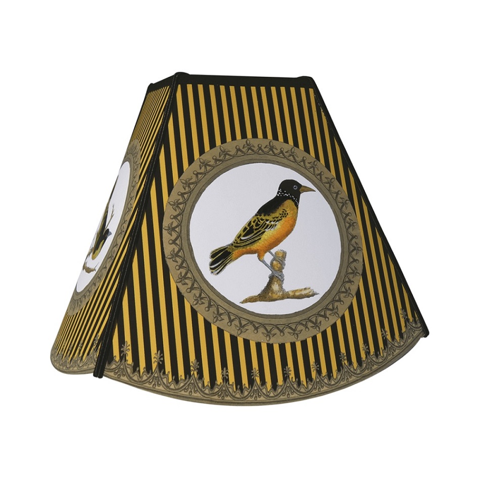 Abat Jour Oiseau Jaune A Pagode Pm ø19 Cm Abats Jour