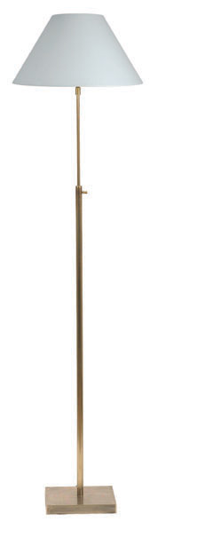 Lampadaire Télescopique Laiton Massif Doré - 126 à 171 cm