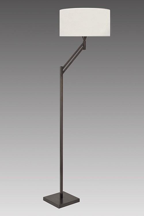 Lampadaire décalé KENZ H. 158cm en laiton massif