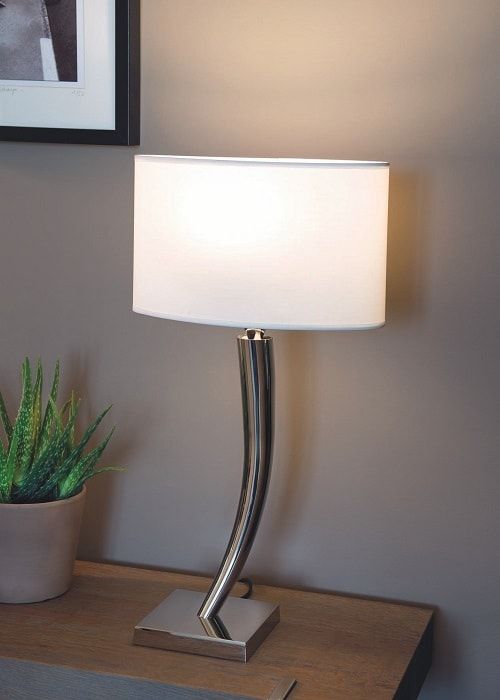 lampe bureau incurvée design laiton