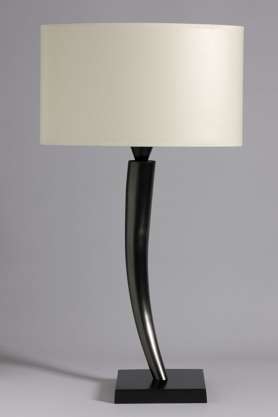 lampe table incurvée contemporain noir