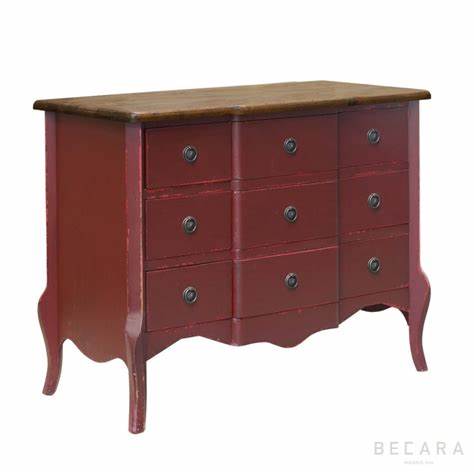 commode-francaise-rouge-9-tiroirs