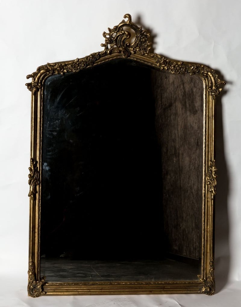 miroir-cheminée-doré-feuille-145cm