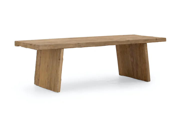 Table à manger SAITO en bois recyclé de Flamant - L 244 cm