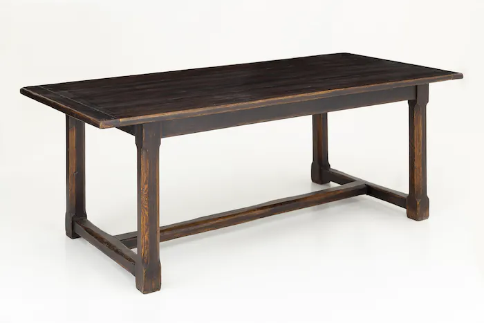 table-bois-massif-foncé-220-cm