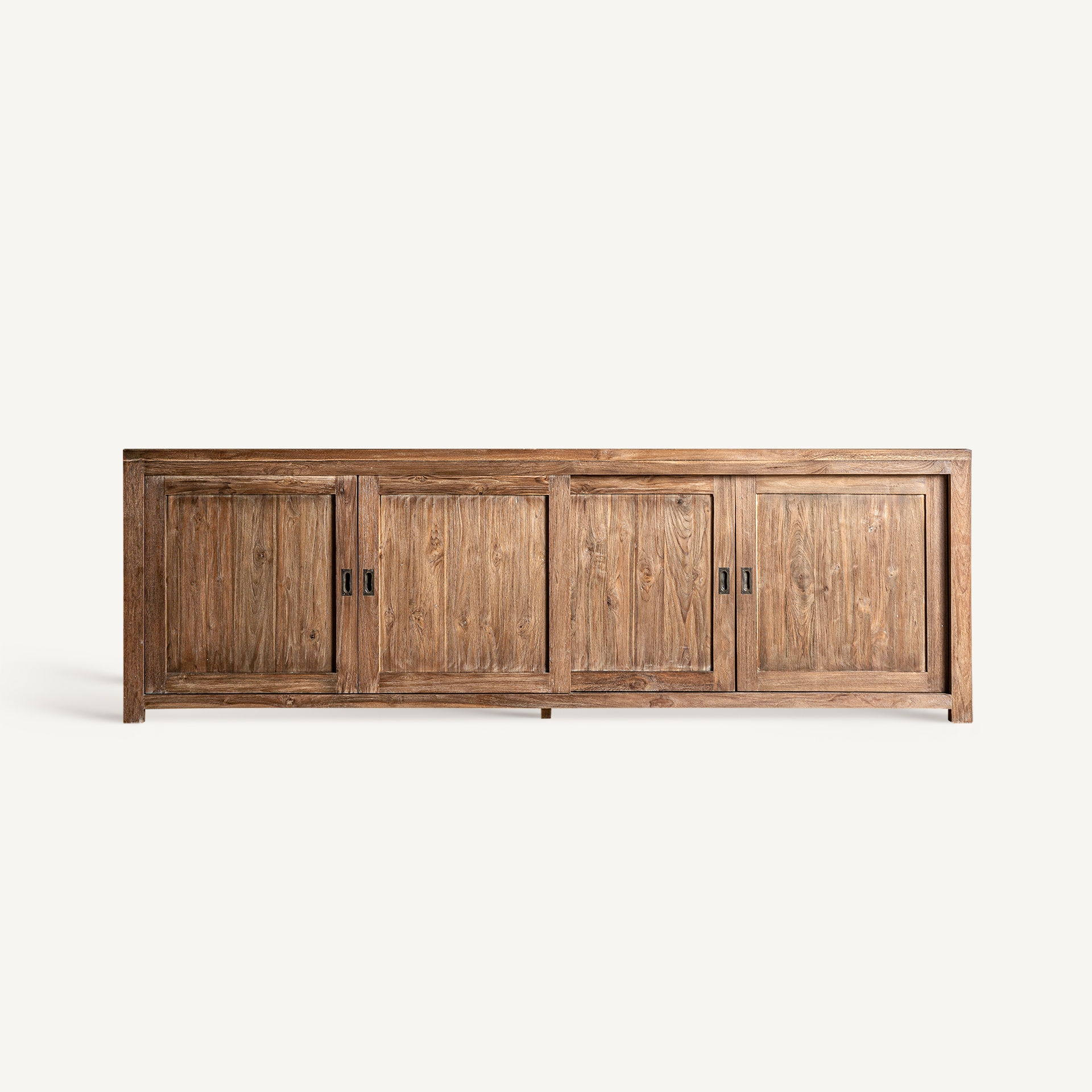 Buffet Portes coulissantes Teck massif 240 cm