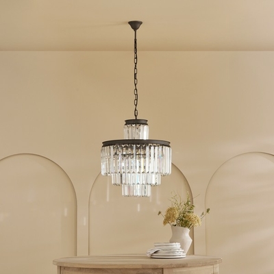 lustre-contemporain-rangée-de-pampilles