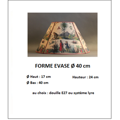 Forme "Evasé Ø 40 cm"